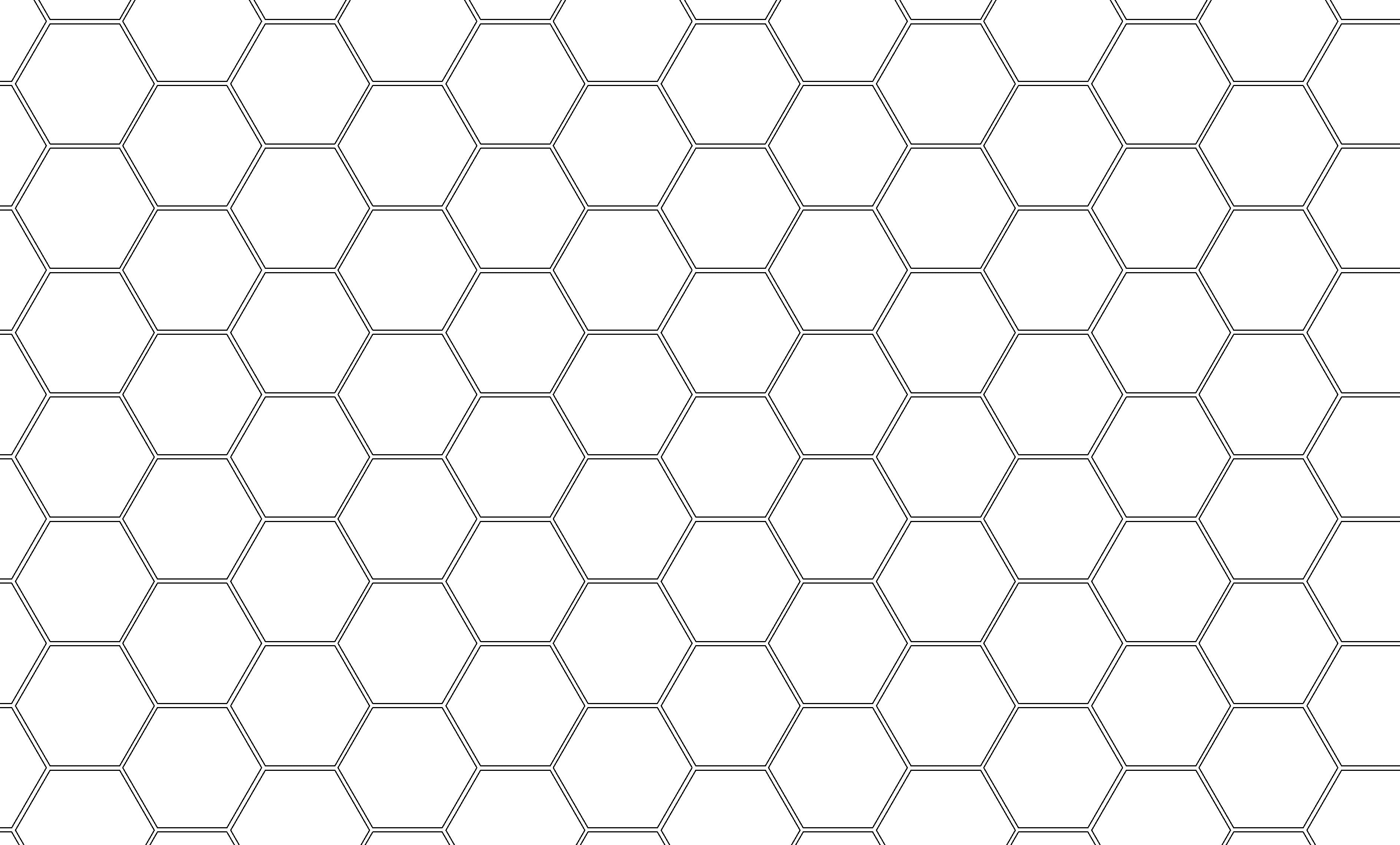 Hexagonal grid pattern